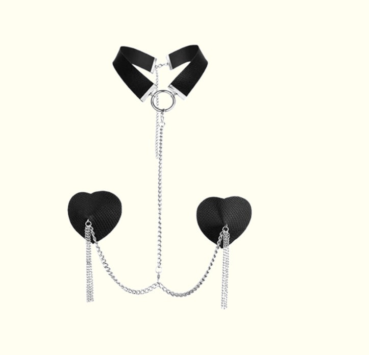 Nipplicious Pasties & Collar Set