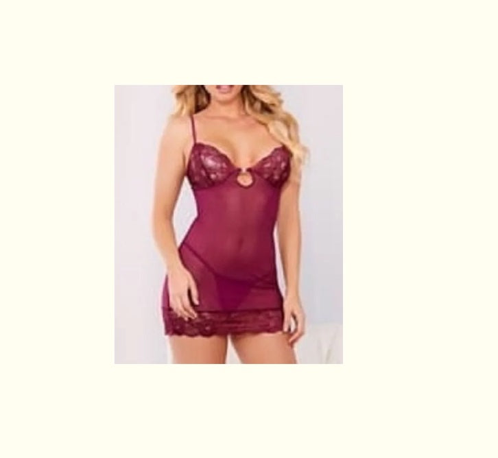 Berry Sheer Slip - Large